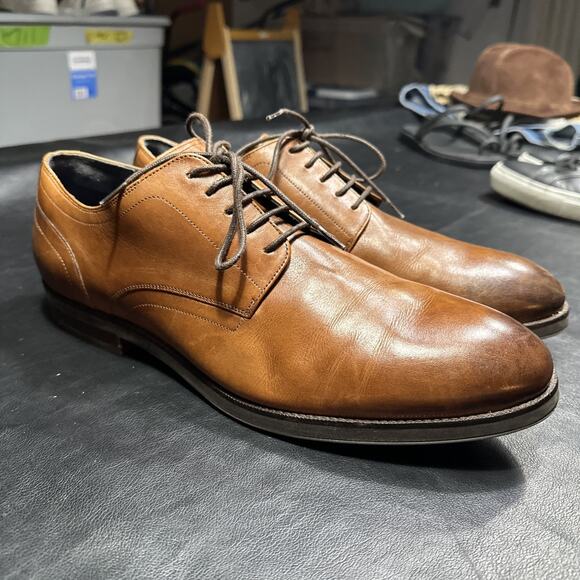 Cole Haan Men's 11.5 Grand 360 Brown Leather Cap Toe Oxford Dress Shoes - BP - Picture 2 of 14